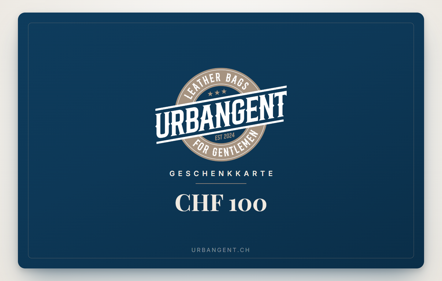 UrbanGent Geschenkkarte CHF 100